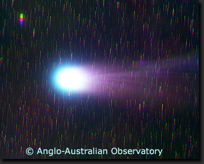 Asteroids And Comets. Comet Hyakutake, pictured at